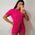 Imagen de Conjunto feminino Moletinho basico cropped basico short moletom feminino conjunto cropped e short