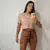 Conjunto feminino Moletinho basico cropped basico short moletom feminino conjunto cropped e short