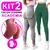 Kit Com 2 Calça Legging Feminina Academia Esportiva Fitness Cintura Alta Levanta Bumbum na internet