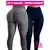 Kit 2 Calça Legging Academia Feminina Bolha Suplex de Compressão Cós Alto Empina Bumbum Fitness Suplex 3D Legue Textura Flocada