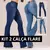 Kit 2 Calças Jeans Femininas Flare, Cintura Alta, Levanta Bumbum, Elastano, Conforto e Estilo Casual
