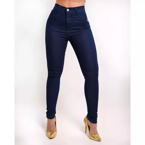 Calça Jeans Feminina Skinny Cintura Alta com Lycra - Lançamento