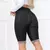 Bermudas Malha Jeans cotton cintura alta com barinha virada na perna comprimento ate o joelho - comprar online