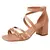 Sandália Feminina Trançada Salto Quadrado Confortável 074-03 - tienda online