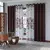 Cortina Para Sala Florida Marrom 3.00x2.50 Horto Sultan