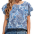Women's Printed Casual Round Neck Blouse - comprar online