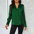 Lady Temperamental Green Silk Button Shirt - tienda online