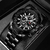Steel Band Men's Three Eyes And Six Needles Luminous Calendar Waterproof Quartz Watch