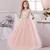 Roupa de festa de princesa infantil, vestido de aniversário de menina, banquete on internet