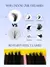 Imagem do GROINNEYA Fluffy Individual Cluster Lashes Kit, Volume Mixed Tray, Faux Mink Cí