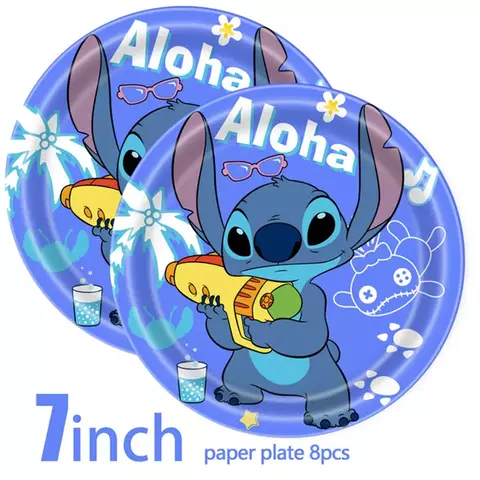 Lilo stitch decoração para festa de aniversário, toalha de mesa, toalha de me