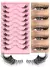 GROINNEYA Half Lashes Half Lashes Soft Natural Clear Band Lashes Natural Look Fa - comprar online