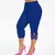 Leggings casuais sem costura feminina, calça curta de capri, capri tamanho gran - Allpha Shope