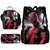 Deadpools Super Heroes Mochila Escolar, Lunch Bags, Lápis Sacos, Meninos e Meni - Allpha Shope