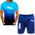 Conjunto esportivo esportivo masculino, camiseta e shorts de corrida, casual, no - loja online