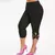Leggings casuais sem costura feminina, calça curta de capri, capri tamanho gran - comprar online