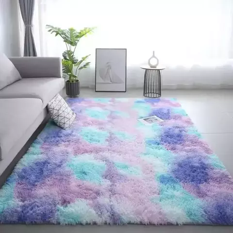Tapetes de lã de seda VIKAMA Tie-Dye, quarto de crianças, sala de estar, quart