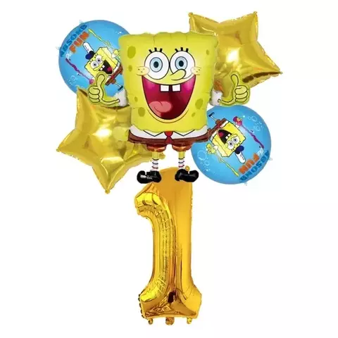 Bob Esponja Louça Descartável, Decorações De Festa, Prato De Papel, Copo, To