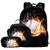 Bolsas escolares com estampa de chama 3D, mochila de basquete e futebol, lanchei