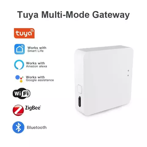 Tuya-ZigBee Hub de gateway Bluetooth, multimodo, aparelhos inteligentes sem fio,