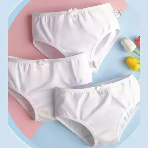 Crianças roupa interior meninas adolescentes calcinha de algodão macio calcinh