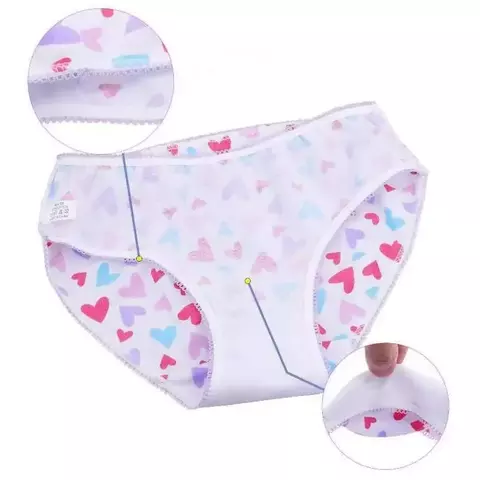 12 pçs/lote bebê meninas briefs dos desenhos animados roupa interior crianças