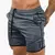 Calções de malha respirável para homens, calções masculinos de treino de ginástica, roupa esportiva de secagem rápida, calça curta basculante, verão - Allpha Shope