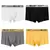 Imagen de 4 peças cuecas masculinas moda boxer shorts roupa interior calcinha masculina p