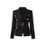 Blazer de bolso feminino com cinto entalhado moda qualidade superior design eleg