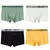 4 peças cuecas masculinas moda boxer shorts roupa interior calcinha masculina p - comprar online