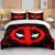 Marvel Deadpool Impresso Quilt Cover e Fronha Conjunto de Cama para crianças e na internet