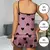 Conjunto de pijama estampado em forma de coração feminino, camiseta gola redon