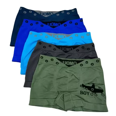 Kit 5 Cuecas Infantil Uomo microfibra