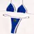 Imagem do Ruotonsept sexy bordado brasil bandeira contraste split bikini conjunto feminino