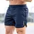 Calções de malha respirável para homens, calções masculinos de treino de ginástica, roupa esportiva de secagem rápida, calça curta basculante, verão na internet