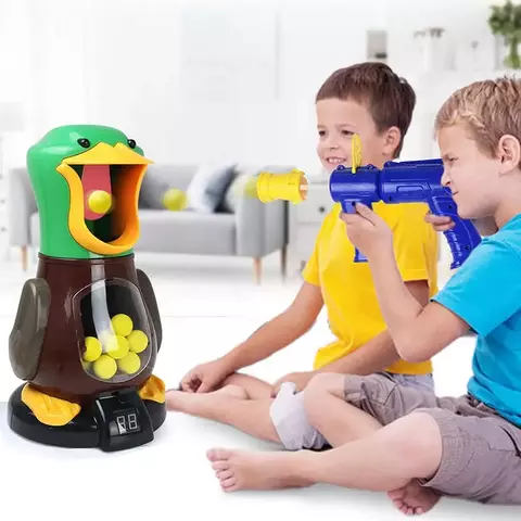 Hungry Shooting Duck Toys for Kids, pistola pneumática, bola de bala macia com