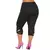 Leggings casuais sem costura feminina, calça curta de capri, capri tamanho gran na internet