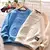 Camisola de urso de algodão para meninos e meninas, roupas adolescentes, pulôv