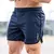 Calções de malha respirável para homens, calções masculinos de treino de ginástica, roupa esportiva de secagem rápida, calça curta basculante, verão