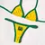 Ruotonsept sexy bordado brasil bandeira contraste split bikini conjunto feminino - comprar online