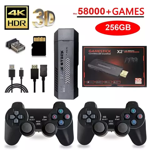 X2 plus 256g 50000 jogo gd10 pro 4k jogador de jogo 3d hd retro console de video