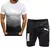 Conjunto esportivo esportivo masculino, camiseta e shorts de corrida, casual, no - loja online