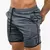 Calções de malha respirável para homens, calções masculinos de treino de ginástica, roupa esportiva de secagem rápida, calça curta basculante, verão na internet