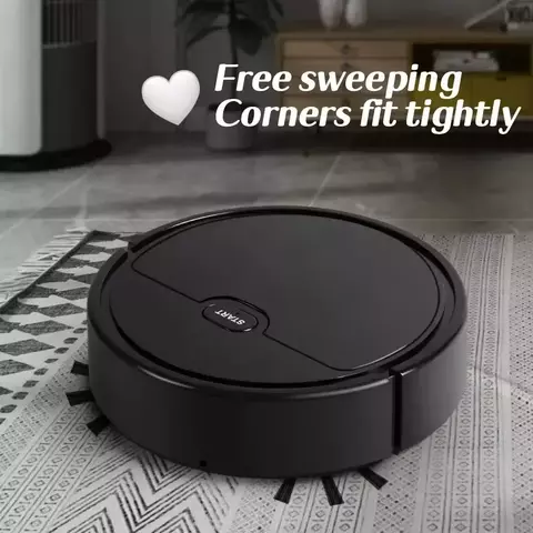 Robô Varrendo Doméstico Automático, Três-em-um Wipe Mop, Vassoura Silenciosa