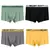 4 peças cuecas masculinas moda boxer shorts roupa interior calcinha masculina p en internet