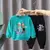 Fato de treino infantil Elsa Princess, moletom e calça moletom, pulôver femini