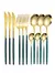 Conjunto de talheres em aço inox, faca, garfo, colher de sobremesa, colher de c - buy online