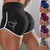Roupa interior esportiva de cintura alta para mulheres, calções apertadas e de