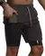 Image of Shorts de corrida de treino 2 em 1 com gráfico cruzado para homens, shorts de p