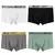 4 peças cuecas masculinas moda boxer shorts roupa interior calcinha masculina p - Allpha Shope